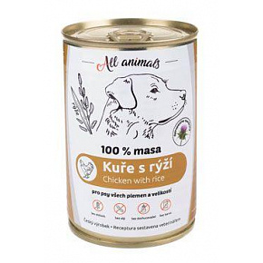 All Animals DOG konz. Csirkehús darált rizzsel 400g