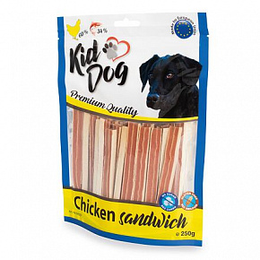 KIDDOG csirkés szendvics tőkehallal 250 g KIDDOG csirkés szendvics tőkehallal 250 g