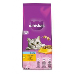 Whiskas Dry csirkehússal - STERIL 14kg