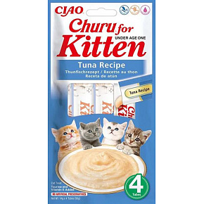 Inaba Churu Kitten macska csemege Tonhal 4 tubus 56 g Inaba Churu Kitten macska csemege Tonhal 4 tubus 56 g