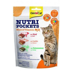 Gimcat Nutri Pockets Maláta és Vitamin Mix 150 g