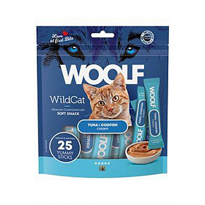 WOOLF WildCat Cream Regular Tonhal & Tőkehal 25x14g