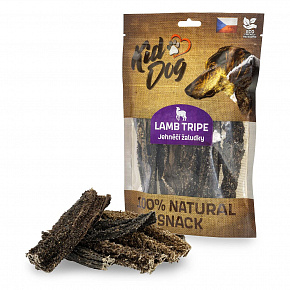 KIDDOG 100% Természetes Snack, báránygyomor, 12 cm / 100 g