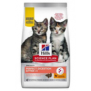 Hill's Macska. SP+AB Perfect Dig Kitten Chick Rice 1,5kg