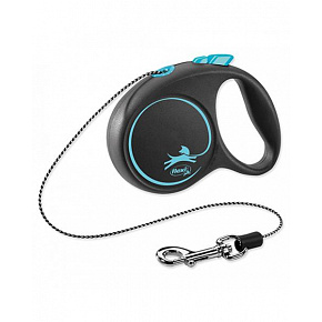 Póráz FLEXI Black Design XS kábel 3m/8kg kék Póráz FLEXI Black Design XS kábel 3m/8kg kék