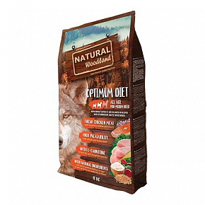 Natural Woodland Optimum Diet Mini,Medium/pulyka,csirke/10 kg