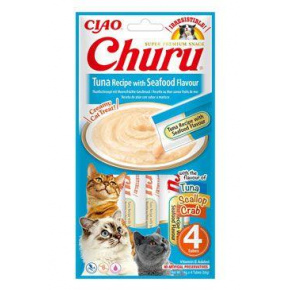 Churu Cat tonhal recept tengeri herkentyű ízesítéssel 4x14g