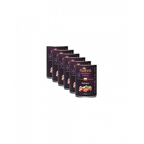 NUEVO cat Adult Salmon bal. 6 x 400 g-os konzervdoboz NUEVO cat Adult Salmon bal. 6 x 400 g-os konzervdoboz