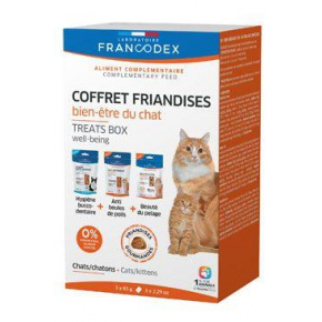 Francodex Treat Box Well-being macskáknak 3x65g