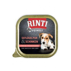 Rinti Dog Feinest kád baromfi + sonka 150g