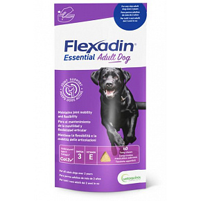 Flexadin Adult Dog rágótabletta.Súbor je prázdny alebo neobsahuje žiadny text na preloženie. Prosím, poskytnite text, ktorý chcete preložiť. 60 tbl.