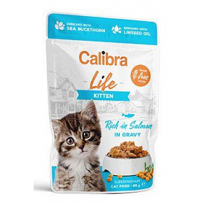 Calibra Cat Life Kitten Lazac mártásban 85g Calibra Cat Life Kitten Lazac mártásban 85g