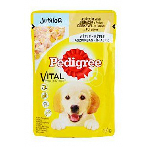 Pedigree pocket Junior csirke rizzsel zselében 100g Pedigree pocket Junior csirke rizzsel zselében 100g