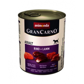 Animonda GRANCARNO® kutya felnőtt marhahús és bárányhús bal. 6 x 800g-os konzervdoboz