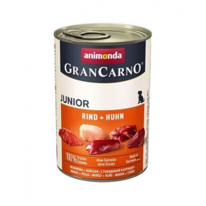 Animonda GRANCARNO® dog junior marhahús és csirkehús bál. 6 x 400g-os konzervdoboz