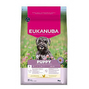 Eukanuba Dog Puppy Small friss csirkében gazdag 3kg