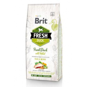 Brit Fresh Dog Kacsa és köles Active Run & Work 12kg