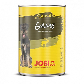 JosiDog konzerv Dog Game in Sauce 415 g JosiDog konzerv Dog Game in Sauce 415 g