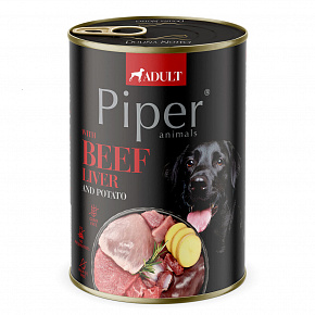 NEW PIPER marhahússal és burgonyával, kutyakonzerv 400 g