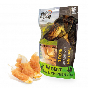 KIDDOG SUPER PREMIUM 100% csirkemell nyúlfülön 150 g