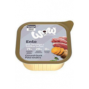 WOW kutya pástétom Senior kacsa édesburgonyával 150g