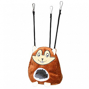 Plüss függő barlang hörcsög alakú egerek és hörcsögök számára 11x14cm