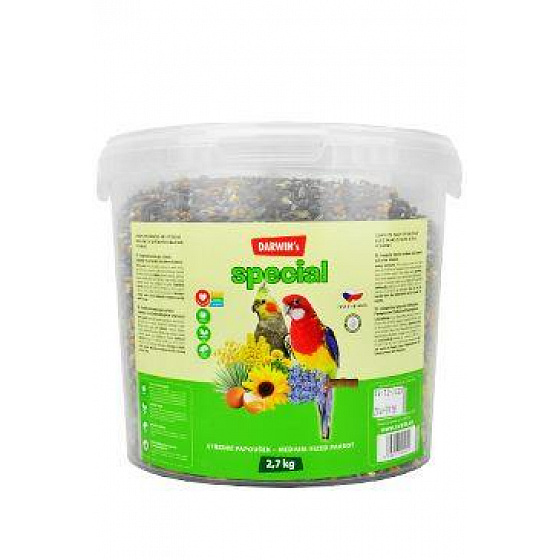 Darwin's Medium Papagáj Special vödör 2,7kg