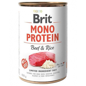 Brit Monoprotein marhahús és barna rizs 400 g-os konzervdobozban