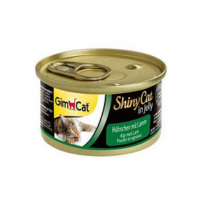 GimCat ShinyCat konz. csirke báránnyal 70g