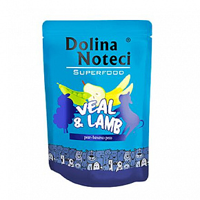 DOLINA NOTECI SUPERFOODS borjúhús és bárányhús zseb kutyáknak 300 g DOLINA NOTECI SUPERFOODS borjúhús és bárányhús zseb kutyáknak 300 g
