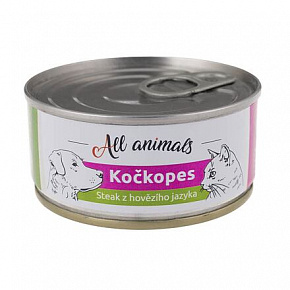 All Animals kutyamacská konz. Marhanyelv steak 100g
