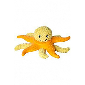 Játék kutya OCTOPUS & STARFISH plüss,TPR narancssárga.27cm Kiwi