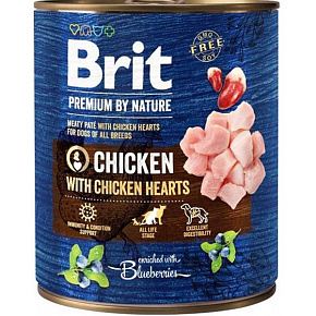 Brit Premium by Nature dog Chicken with Hearts 6 x 800 g konzerv