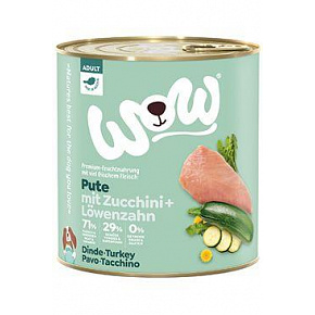 WOW Dog konz. Felnőtt pulyka cukkinivel 800g WOW Dog konz. Felnőtt pulyka cukkinivel 800g