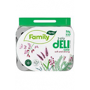 Wc toalettpapír Tento Family Delicate 3 rétegű 24 db