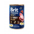 Brit Premium by Nature kutyaeledel pulyka májjal 6 x 400 g konzerv