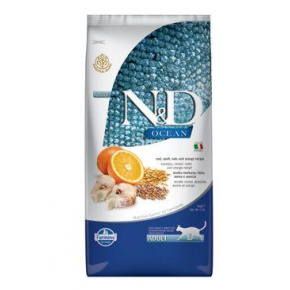 N&D OCEAN CAT LG felnőtt tőkehal és narancs 5kg