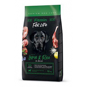 Fitmin For Life Lamb&Rice kutyaeledel 12kg Fitmin For Life Lamb&Rice kutyaeledel 12kg