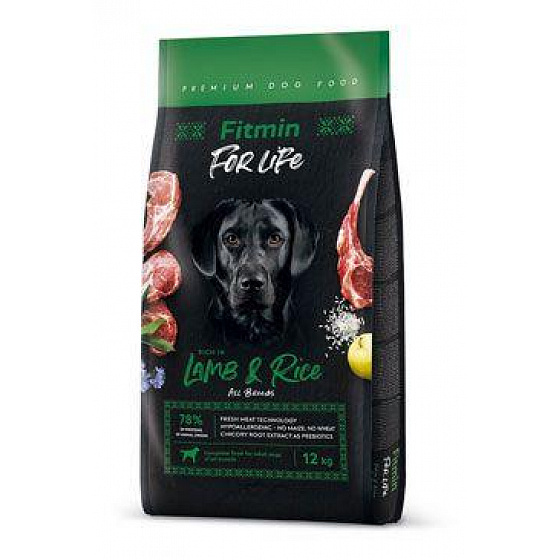 Fitmin For Life Lamb&Rice kutyaeledel 12kg