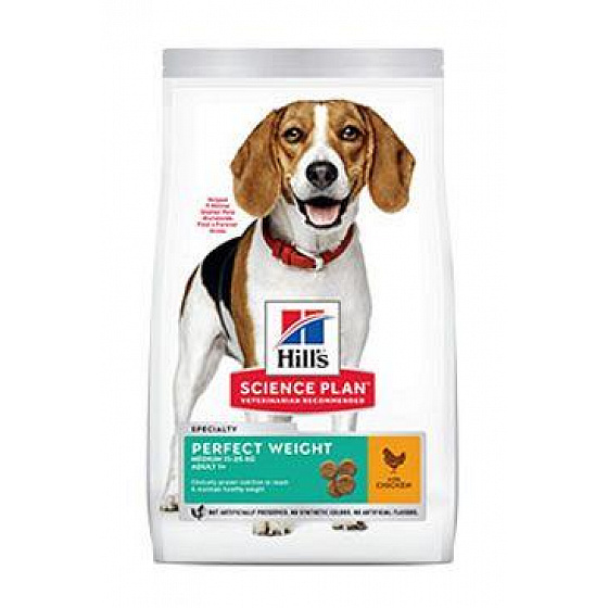 Hill konzervdoboza. SP Perfect Weight Adult Medium csirke12kg