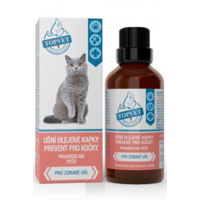 Fülcseppek Prevent macskáknak TOPVET 50ml