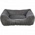 Vital Bed JONNA ortopédiai téglalap alakú fekhely 120 x 80 cm, kordbársony plüss, sötétszürke