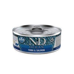 N&D CAT OCEAN Adult Tonhal és Lazac 70g