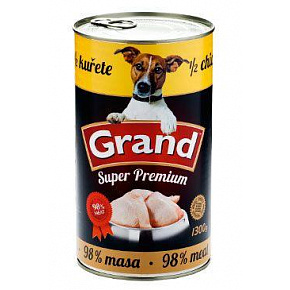 GRAND Dog konz. SuperPremium 1/2 csirke 1300g