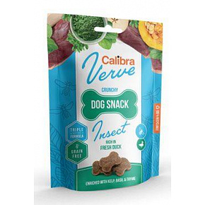 Calibra Dog Verve ropogós snack rovar&friss kacsa 150g Calibra Dog Verve ropogós snack rovar&friss kacsa 150g