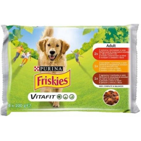 Nestlé Friskies kutya Adult Multipack marha&kukorica&lamb kapszula 4x100 g