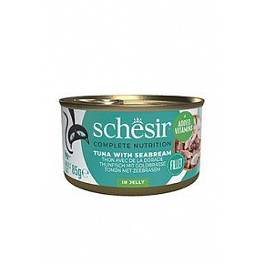 Schesir Cat Cons. Felnőtt tonhal/sertés 85g