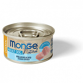 MONGE DOG NATURAL zsenge csirkehús kutyáknak 95 g MONGE DOG NATURAL zsenge csirkehús kutyáknak 95 g