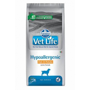 Vet Life Natural DOG Hypo hal és burgonya 12kg