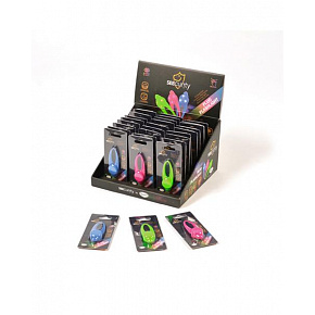 DUVO+ LED világító nyakörv, szilikon (kék, zöld, rózsaszín) 8x3cm